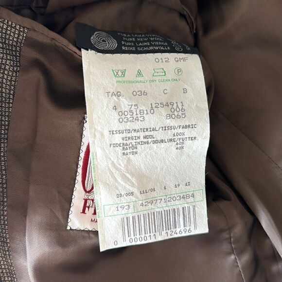 GIANFRANCO FERRE STUDIO 001 Virgin wool Brown BLAZER - 36R - Picture 5 of 6